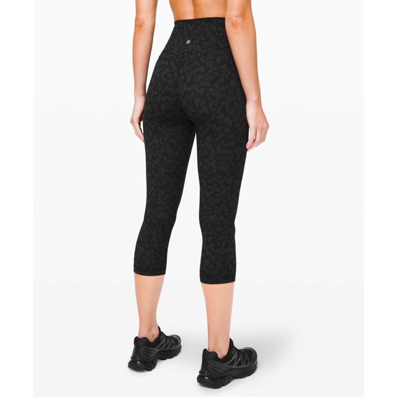 Lululemon Align Crop 21 Formation Camo Deep Coal Multi 6 - Picture 1 of 11